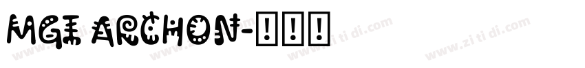 MGI Archon字体转换